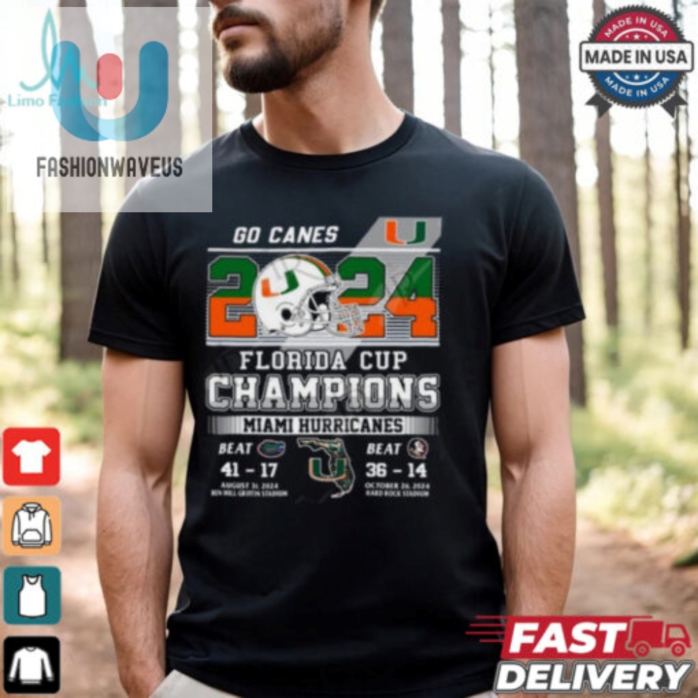 2024 Florida Cup Champions Miami Hurricanes T Shirt 