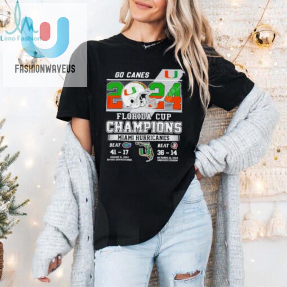 2024 Florida Cup Champions Miami Hurricanes Go Canes Shirt 