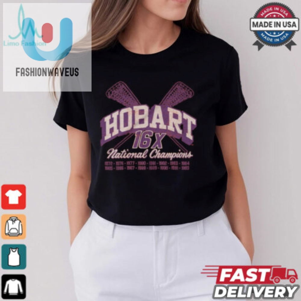 Hobart Vintage Lacrosse National Champs Shirt 