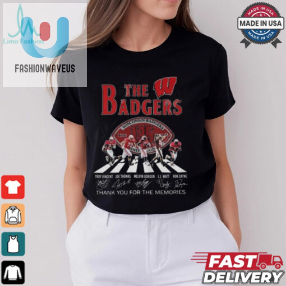 Wisconsin Badgers 135Th Anniversary 1889 2024 Thank You For The Memories T Shirt 