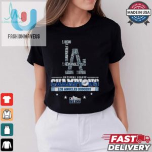 Los Angeles Dodgers 2024 Nlcs Champions La Pride Logo Name Shirt fashionwaveus 1 1