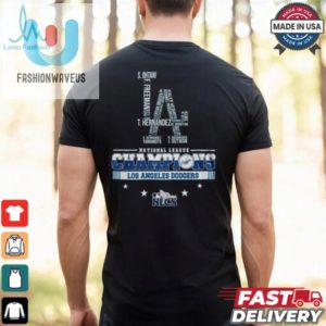 Los Angeles Dodgers 2024 Nlcs Champions La Pride Logo Name Shirt fashionwaveus 1 2