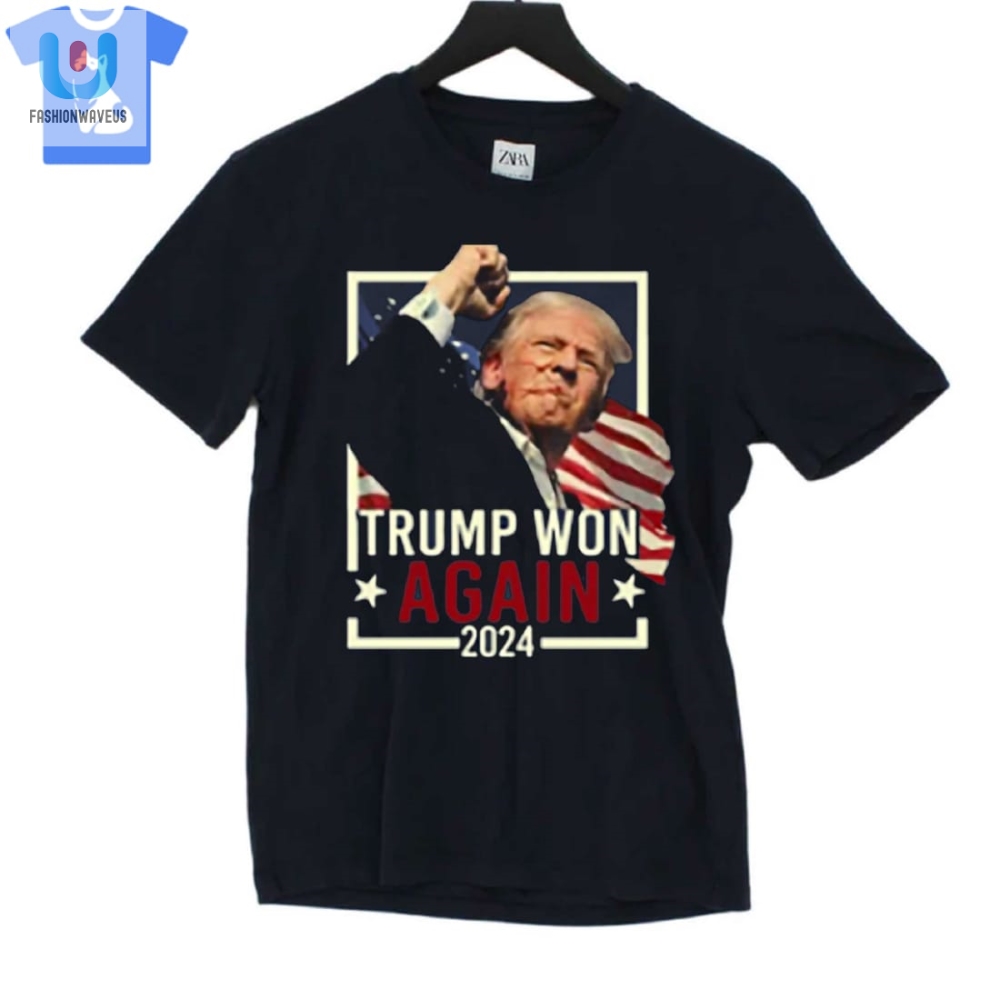 Trump Won Again 2024 Tshirt fashionwaveus 1