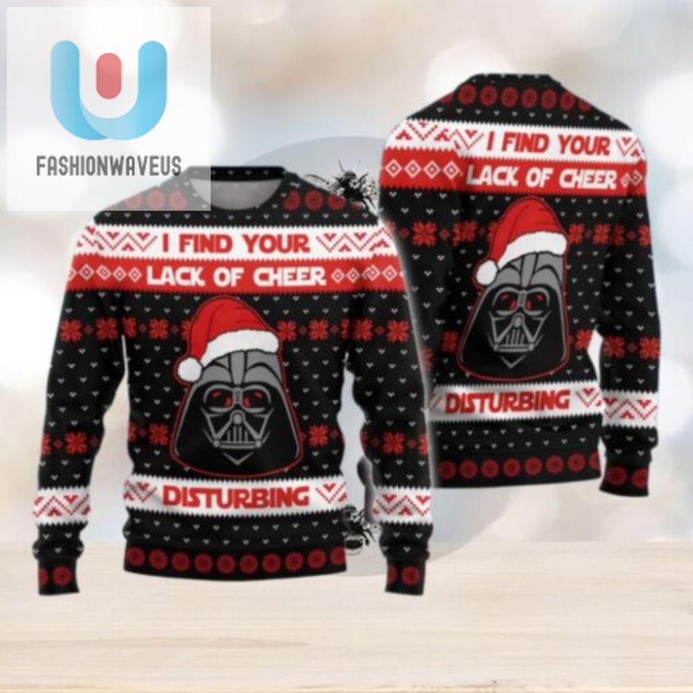 Christmas Darth Vader Sweater I Find Your Lack Of Cheer Disturbing Ugly Sweater 