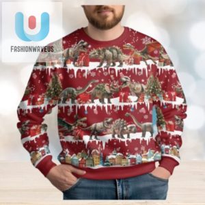 Christmas Dinosaur Ugly Christmas Sweater fashionwaveus 1 1