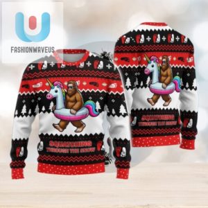 Bigfoot Ugly Sweater Funny Bigfoot Christmas Sweater fashionwaveus 1 1