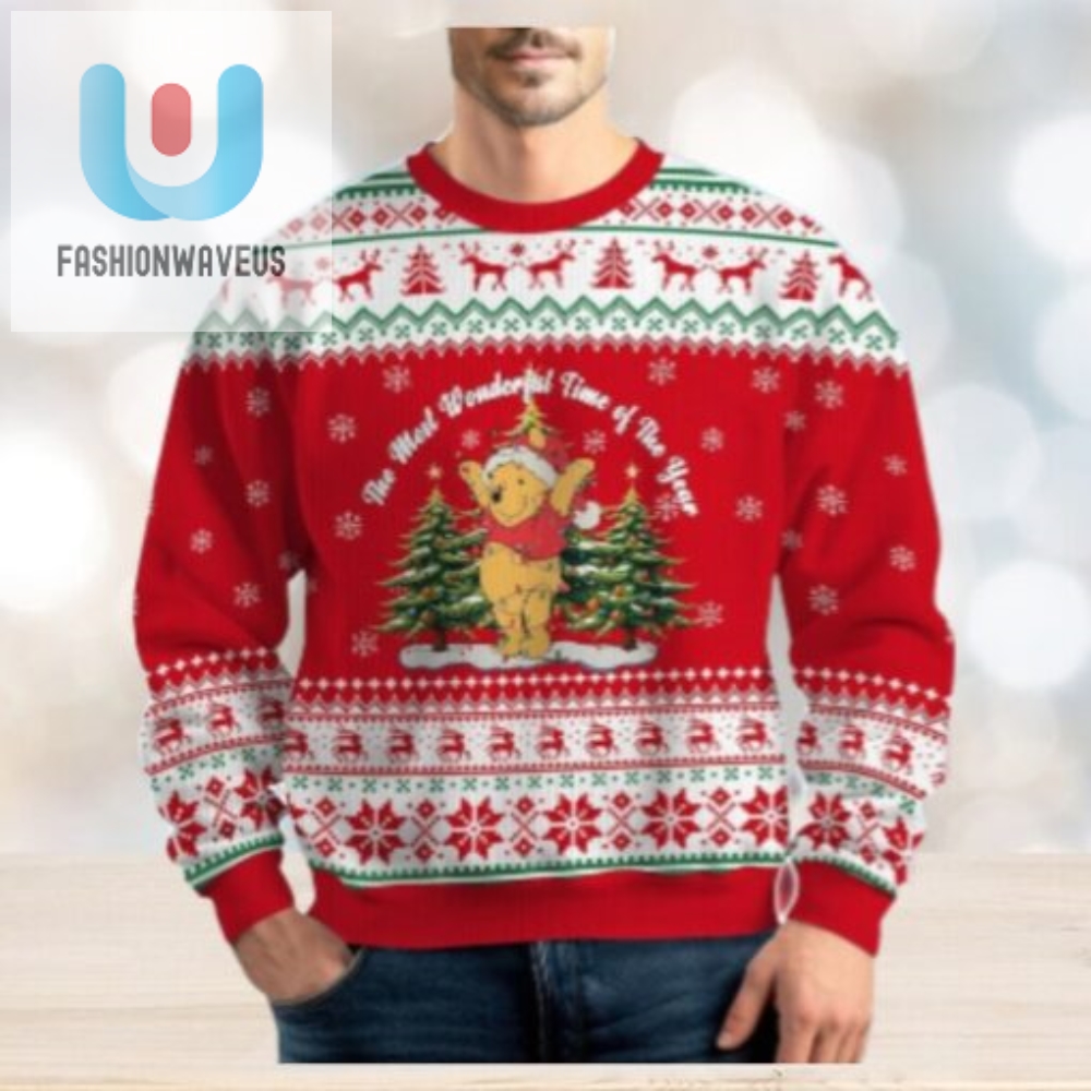 Pooh Bear Ugly Christmas Sweater 