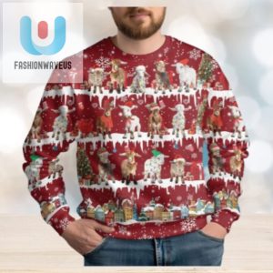 Christmas Goat Ugly Sweater Goat Holiday Sweater fashionwaveus 1 1