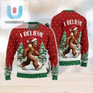 Christmas Bigfoot Ugly Sweater Sasquatch Holiday Sweater fashionwaveus 1 1