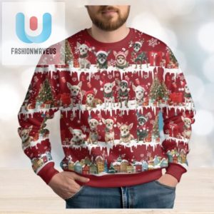 Christmas Chihuahua Ugly Sweater Cute Dog Holiday Sweater fashionwaveus 1 1