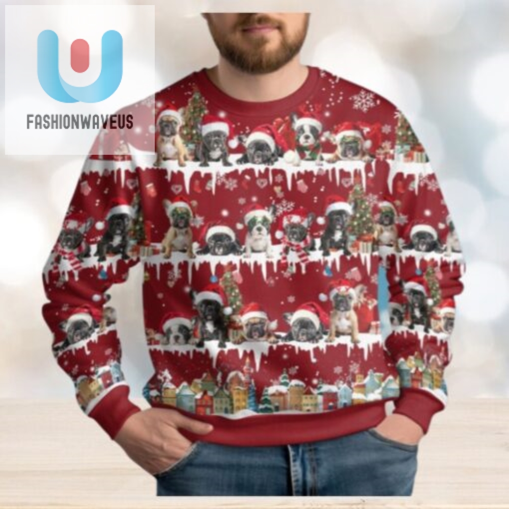 Christmas French Bulldog Ugly Sweater 