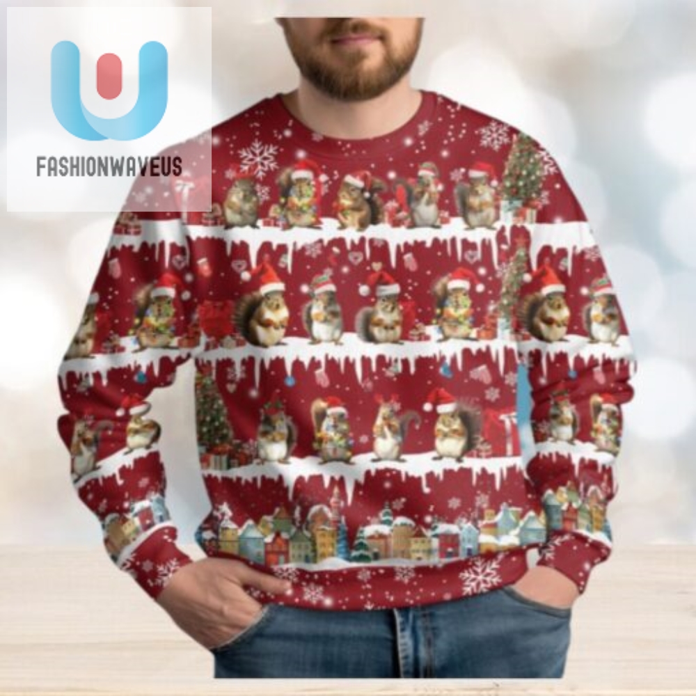 Squirrel Ugly Christmas Sweater 