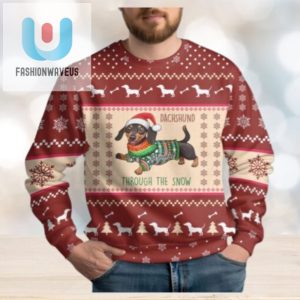 Santa Dachshund Ugly Christmas Sweater fashionwaveus 1 1