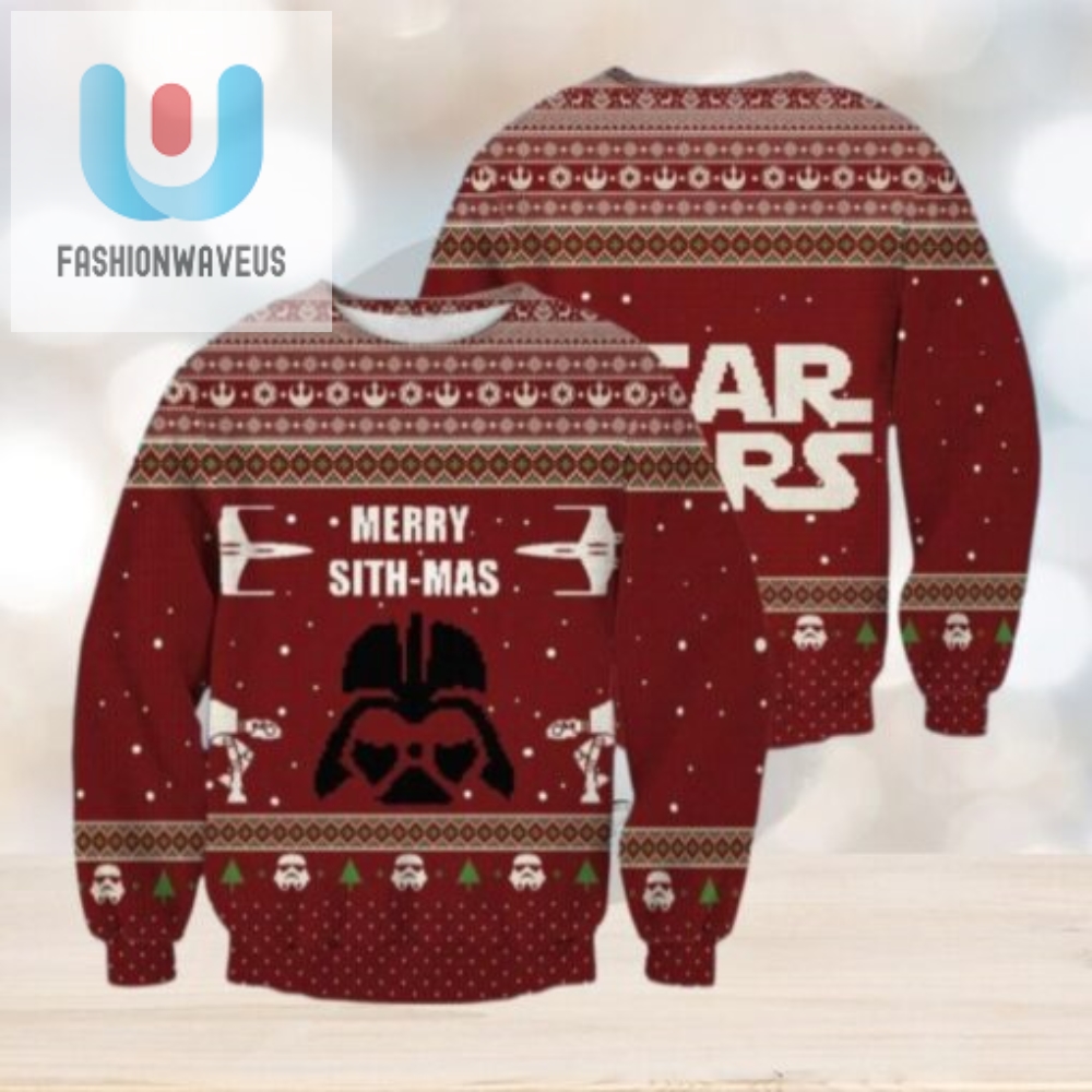 Christmas Star Wars Ugly Sweater Merry Sith Mas Holiday Sweater 