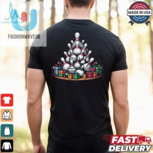 Bowling Xmas Lighting Santa Cute Bowling Christmas Tree Bowling T Shirt Recovered fashionwaveus 1 2