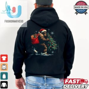 Bigfoot Christmas Tree Lights Xmas Boys Men Sasquatch Lovers Shirt Recovered fashionwaveus 1 3