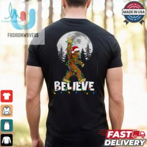 Bigfoot Rock Roll Sasquatch Christmas Believe Gifts T Shirt Recovered fashionwaveus 1 2