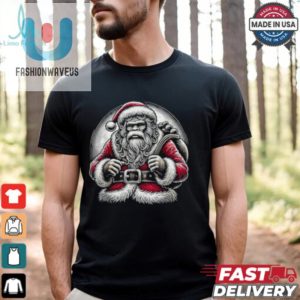 Bigfoot Sasquatch Santa Claus Christmas T Shirt Recovered fashionwaveus 1 1