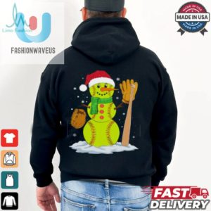 Christmas Snowman Softball Pitcher Boys Teens Xmas Softball T Shirt Recovered fashionwaveus 1 3