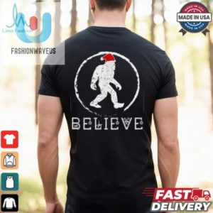 Christmas Bigfoot With Santa Hat T Shirt Recovered fashionwaveus 1 2