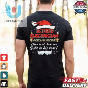 Retired Electrician Christmas Gift For Electrician Grandpa Electrician T Shirt Recovered fashionwaveus 1 2