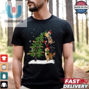 Cat Funny Xmas Tree Shirt Recovered fashionwaveus 1 1