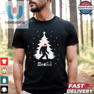 Bigfoot Sasquatch Yeti Santa Claus Hat Christmas T Shirt Recovered fashionwaveus 1 1