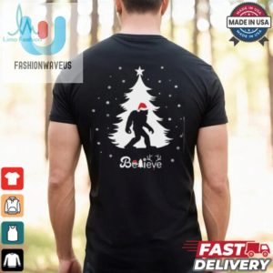 Bigfoot Sasquatch Yeti Santa Claus Hat Christmas T Shirt Recovered fashionwaveus 1 2