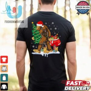 Bigfoot Christmas Tree Lights Xmas Sasquatch Lovers T Shirt Recovered fashionwaveus 1 2