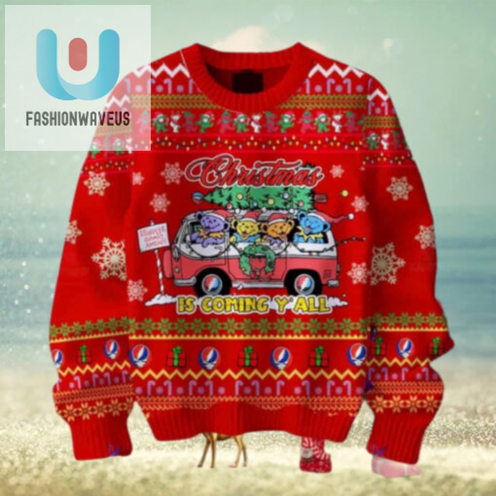 Grateful Dead Christmas Is Coming Yall Chirstmas Gifts 2024 Xmas For Family And Friends Ugly Sweater 