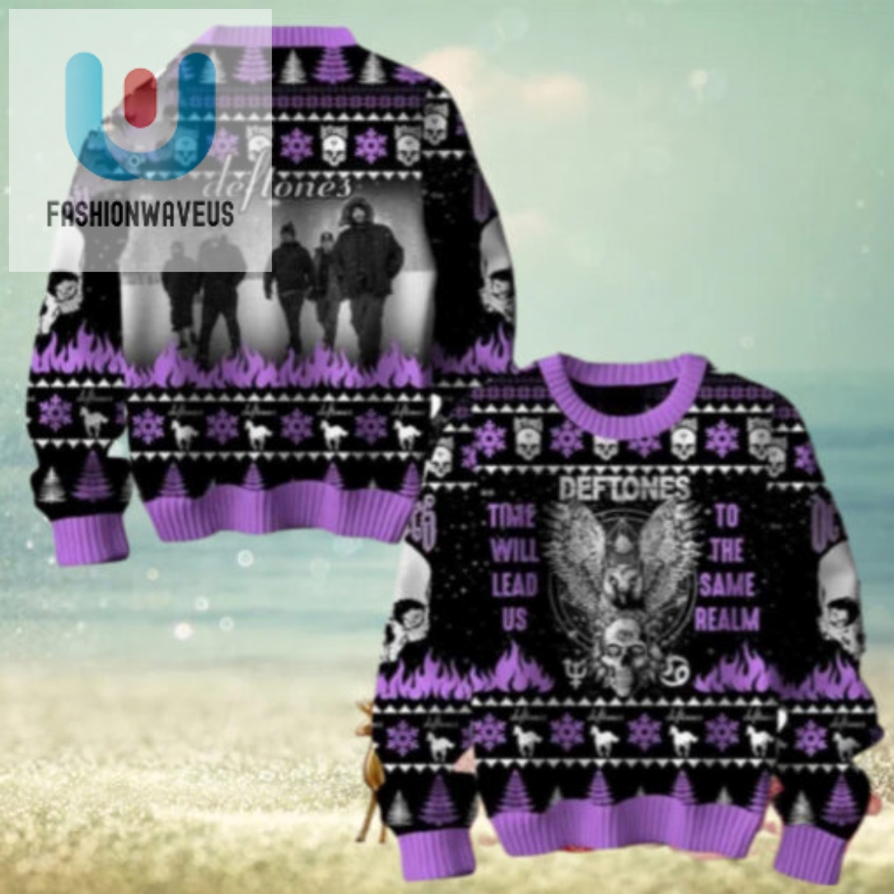 Deftones Time Will Lead Us To The Same Realm Chirstmas Gifts 2024 Xmas For Family And Friends Ugly Sweater 