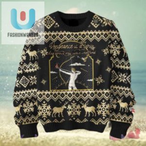 Greta Van Fleet Vengeance Is A Bow Chirstmas Gifts 2024 Xmas For Family And Friends Ugly Sweater fashionwaveus 1 1