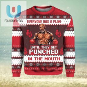 Mike Tyson Everyone Has A Plan Until They Get Punched In The Mouth Ugly Christmas Sweater fashionwaveus 1 1