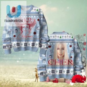 Cher Christmas Light Blue Chirstmas Gifts 2024 Xmas For Family And Friends Ugly Sweater fashionwaveus 1 1