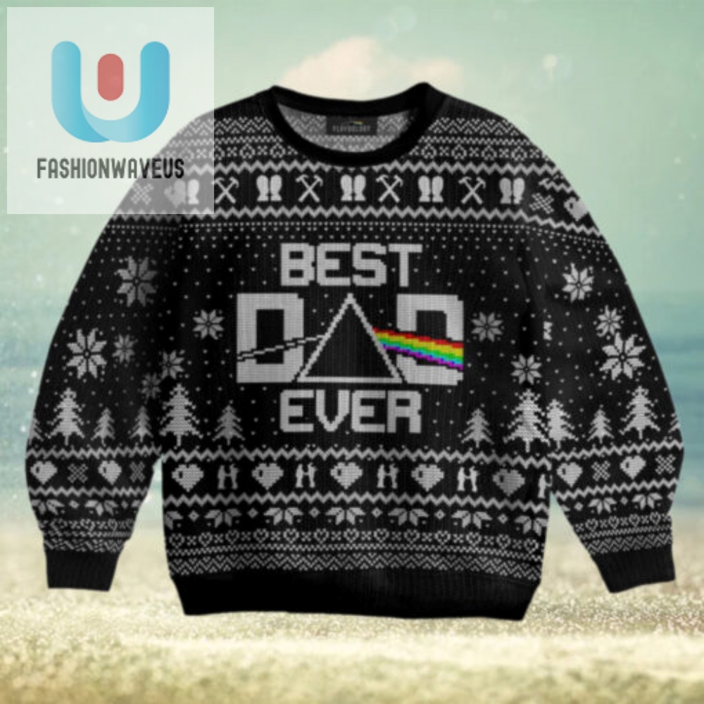 Best Dad Ever Dsotm  Pink Floyd Ugly Christmas Sweater 