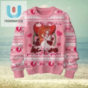 David Bowie I Will Be King And You Will Be Queen Valentine Chirstmas Gifts 2024 Xmas For Family And Friends Ugly Sweater fashionwaveus 1 1