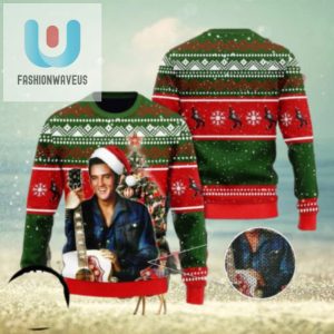 Elvis Presley A Tribute To The King Of Christmas Chirstmas Gifts 2024 Xmas For Family And Friends Ugly Sweater fashionwaveus 1 1