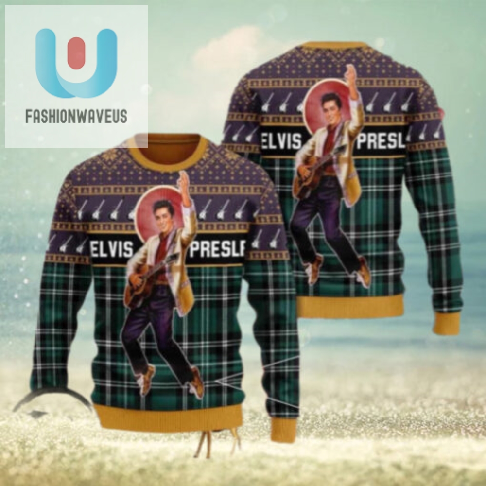 Elvis Presley A Fun Way To Celebrate Christmas Chirstmas Gifts 2024 Xmas For Family And Friends Ugly Sweater 