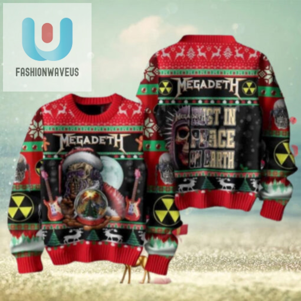 Megadeth Rust In Peace On Earth Chirstmas Gifts 2024 Xmas For Family And Friends Ugly Sweater 