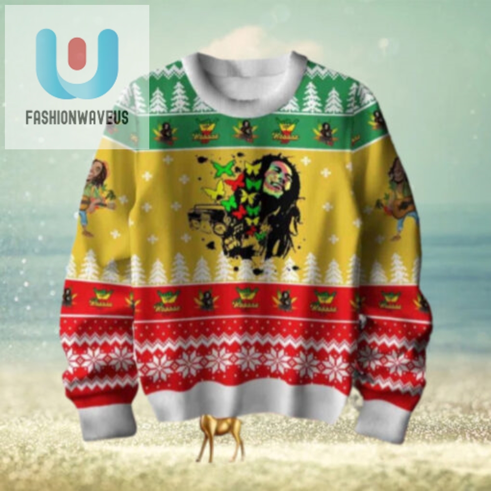 Bob Marley Reggae Chirstmas Gifts 2024 Xmas For Family And Friends Ugly Sweater 