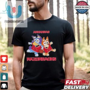 Bluey Bingo Fan Of Arkansas Razorbacks Shirt fashionwaveus 1 3