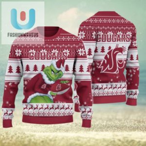 Washington State Cougars Grinch Ugly Christmas Sweater fashionwaveus 1 1