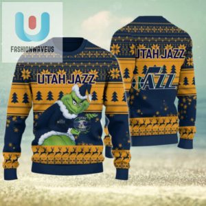 Utah Jazz Grinch Christmas Ugly Sweater fashionwaveus 1 1