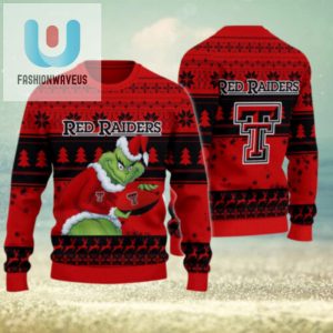 Texas Tech Red Raiders Grinch Ugly Christmas Sweater fashionwaveus 1 1