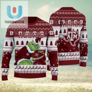 Texas Am Aggies Grinch Ugly Christmas Sweater fashionwaveus 1 1