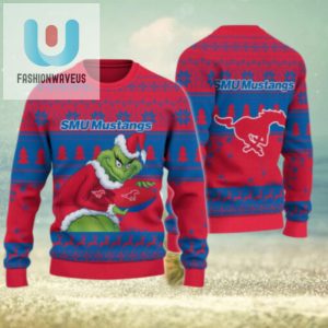 Smu Mustangs Grinch Ugly Christmas Sweater fashionwaveus 1 1