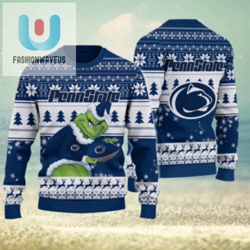 Penn State Nittany Lions Grinch Ugly Christmas Sweater 