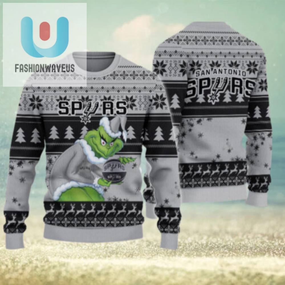 San Antonio Spurs Grinch Christmas Ugly Sweater 