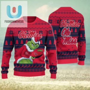 Ole Miss Rebels Grinch Ugly Christmas Sweater fashionwaveus 1 1