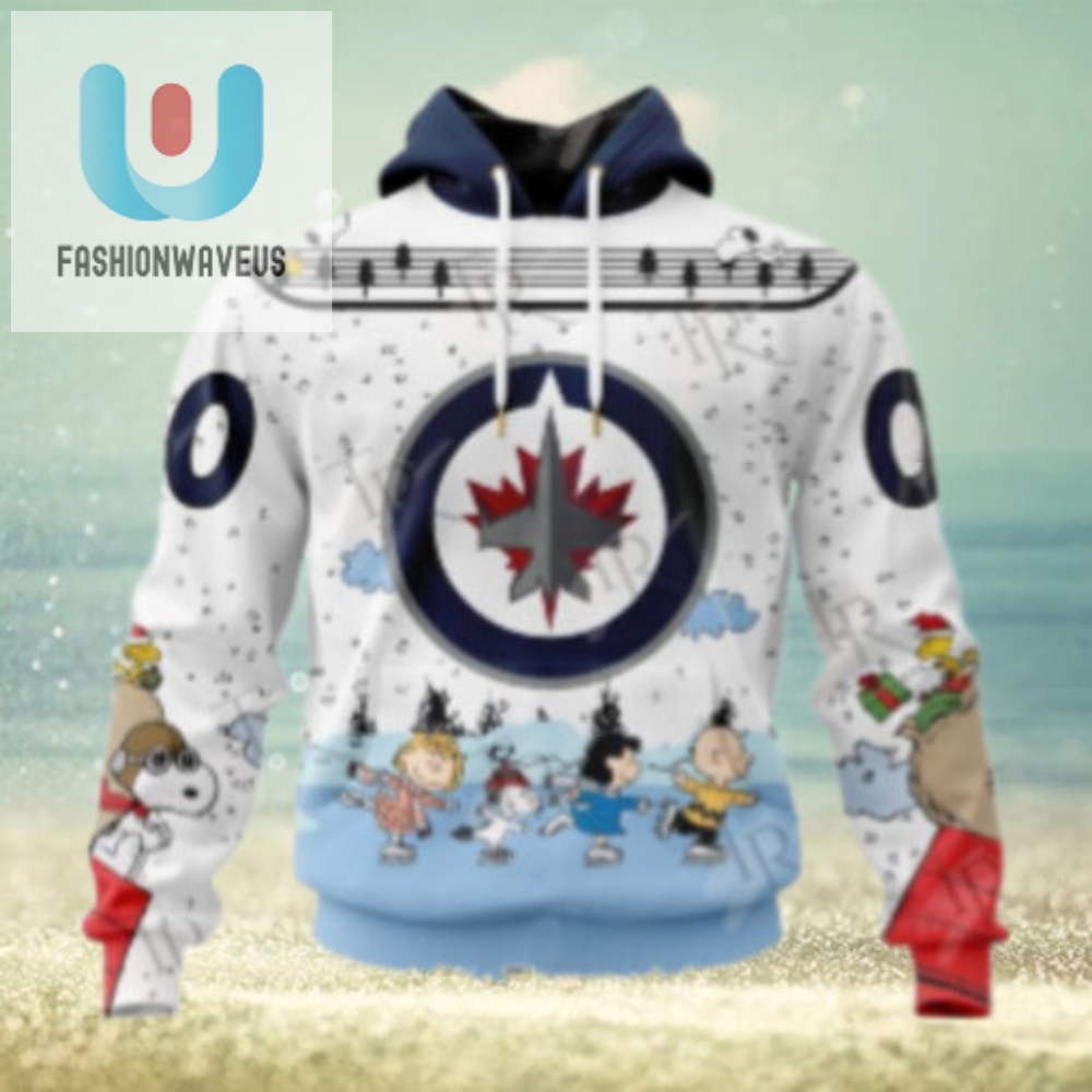 Nhl Winnipeg Jets Special Peanuts Ice Skating Design Hoodie 